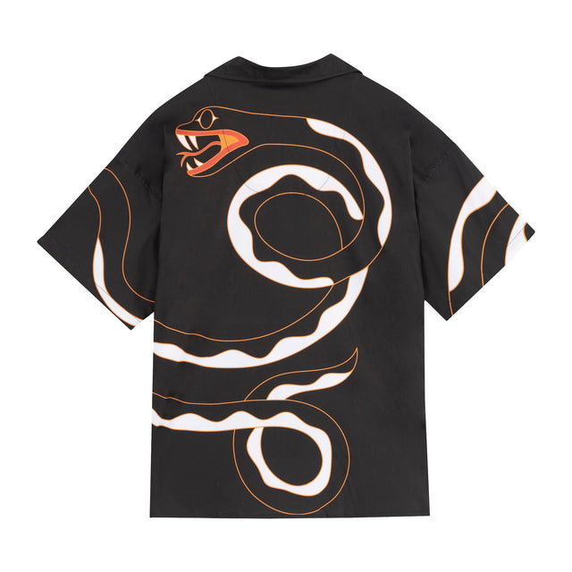 CAMISA EFECTO SNAKES NEGRA