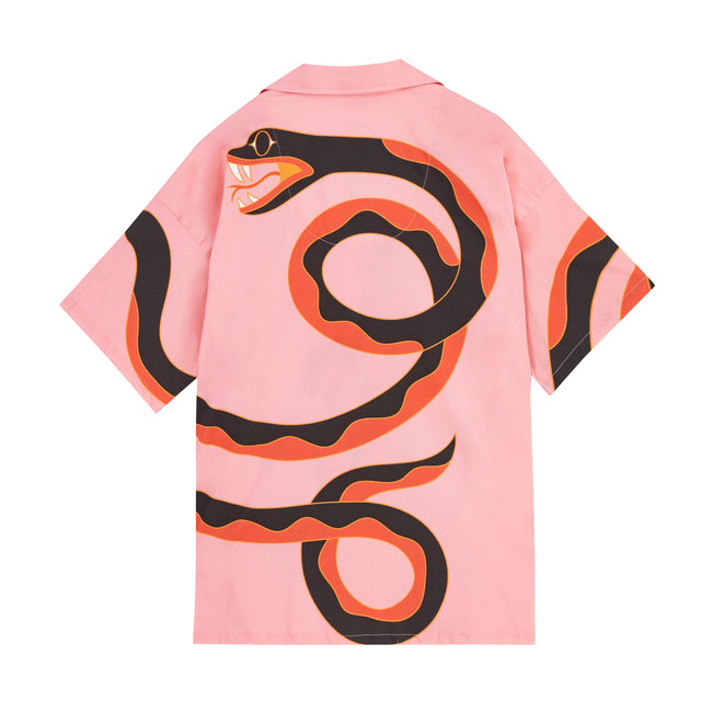 CAMISA EFECTO SNAKES ROSA